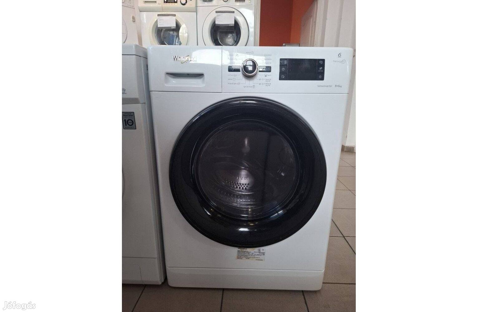 Használt Whirlpool Fwdg86148B EU Mosó- és Szárítógép [KH178] 3 hó gari